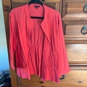 Eileen Fisher Women’s Coral Jacket Size Large EUC